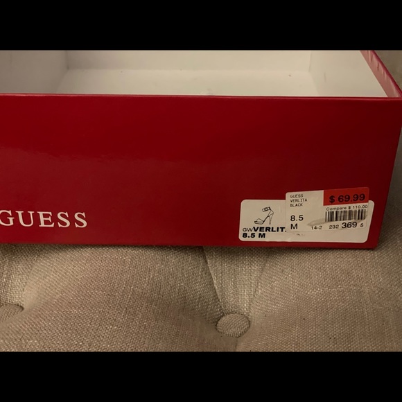 Guess ladies Verlita black sexy shoes. Size 8.5 - Picture 2 of 3